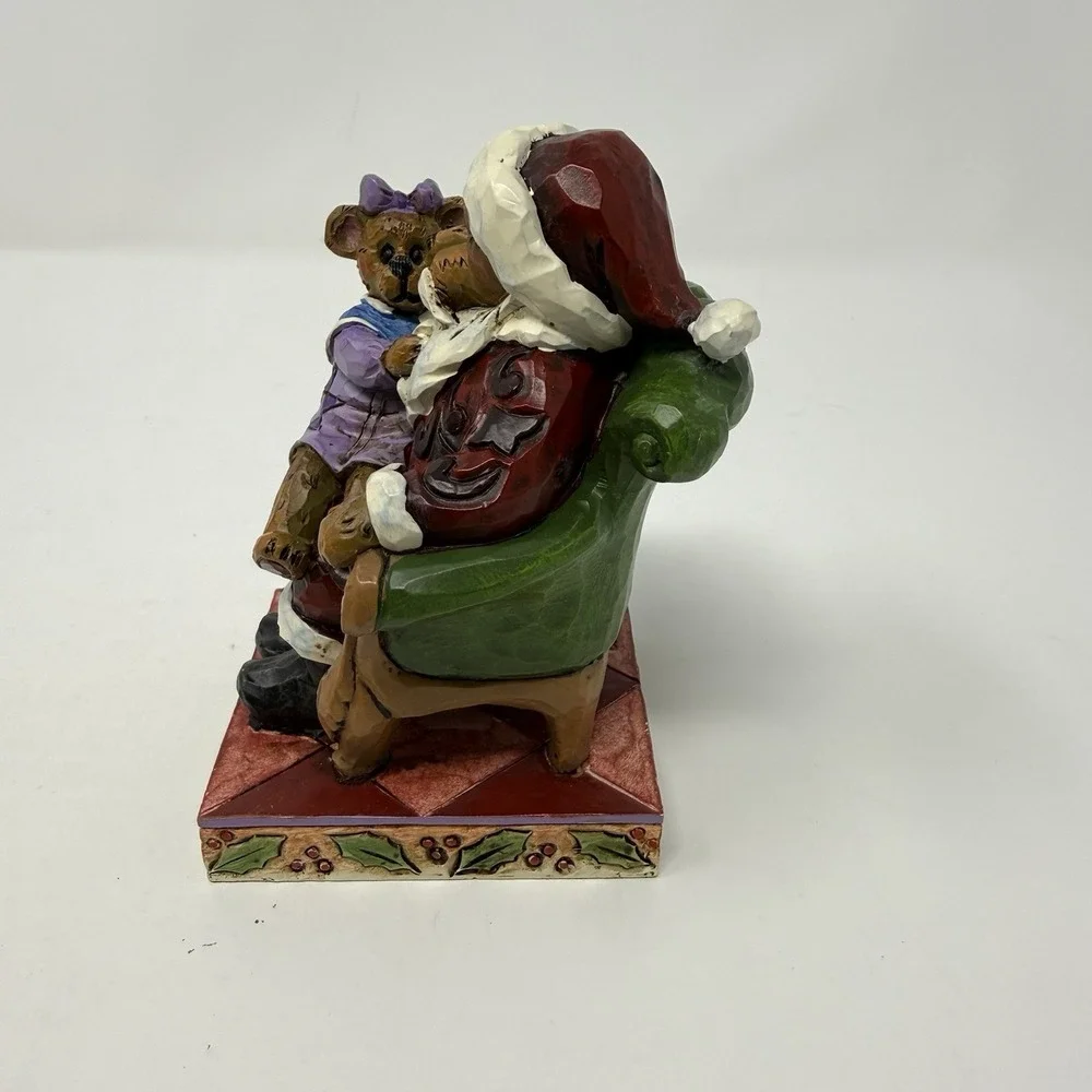 BOYDS BY JIM SHORE Santa with Holly Christmas Wishes 4-3/4